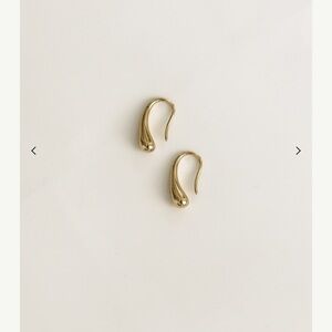 AB Ellie 14k Gold Plated Teardrop Hook Earrings (2 pairs)